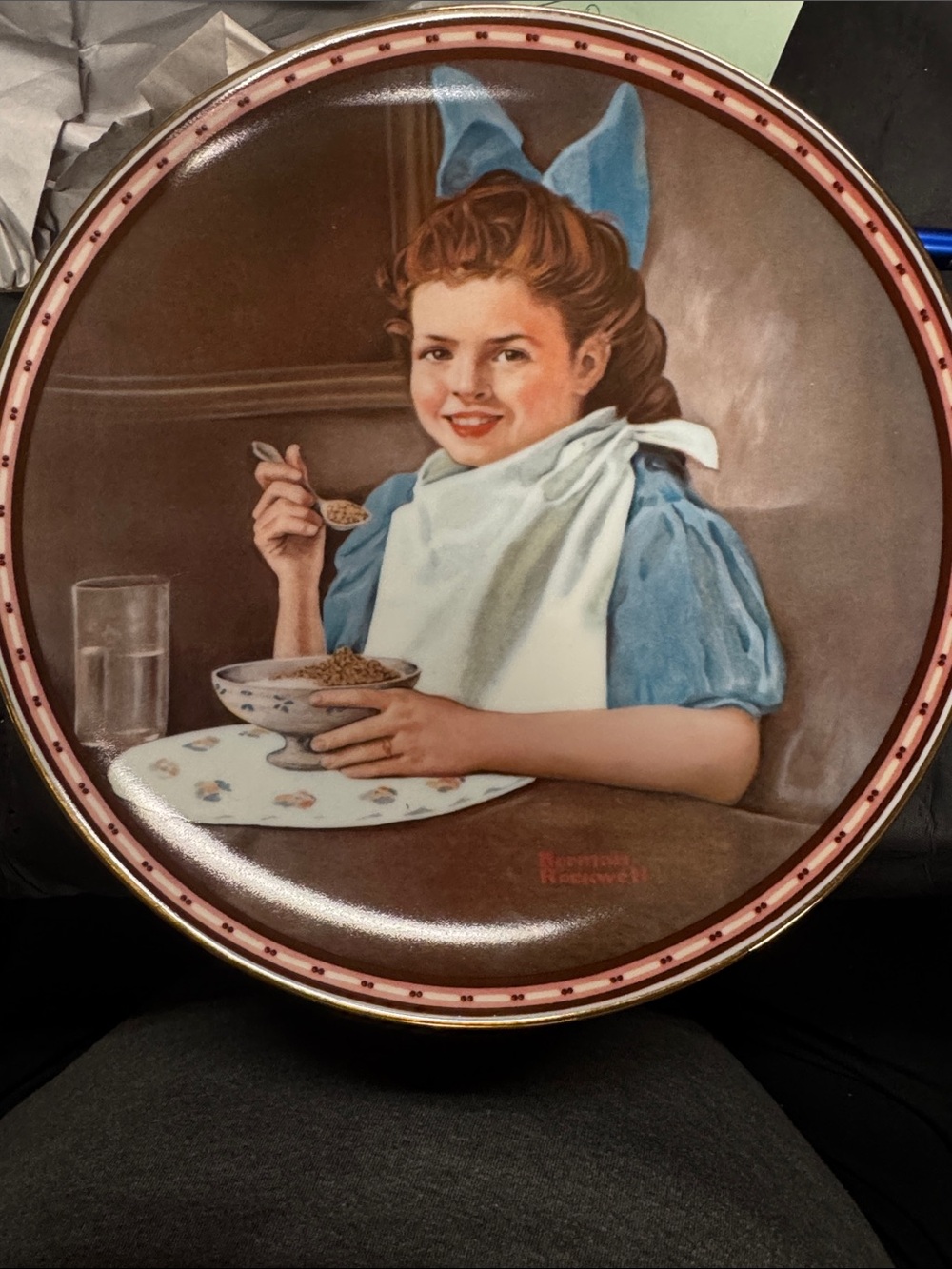 Knowles White Decorative Plate Backstamp - Good Intentions